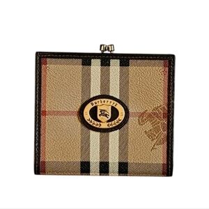 Burberry Nova Check Kisslock Wallet